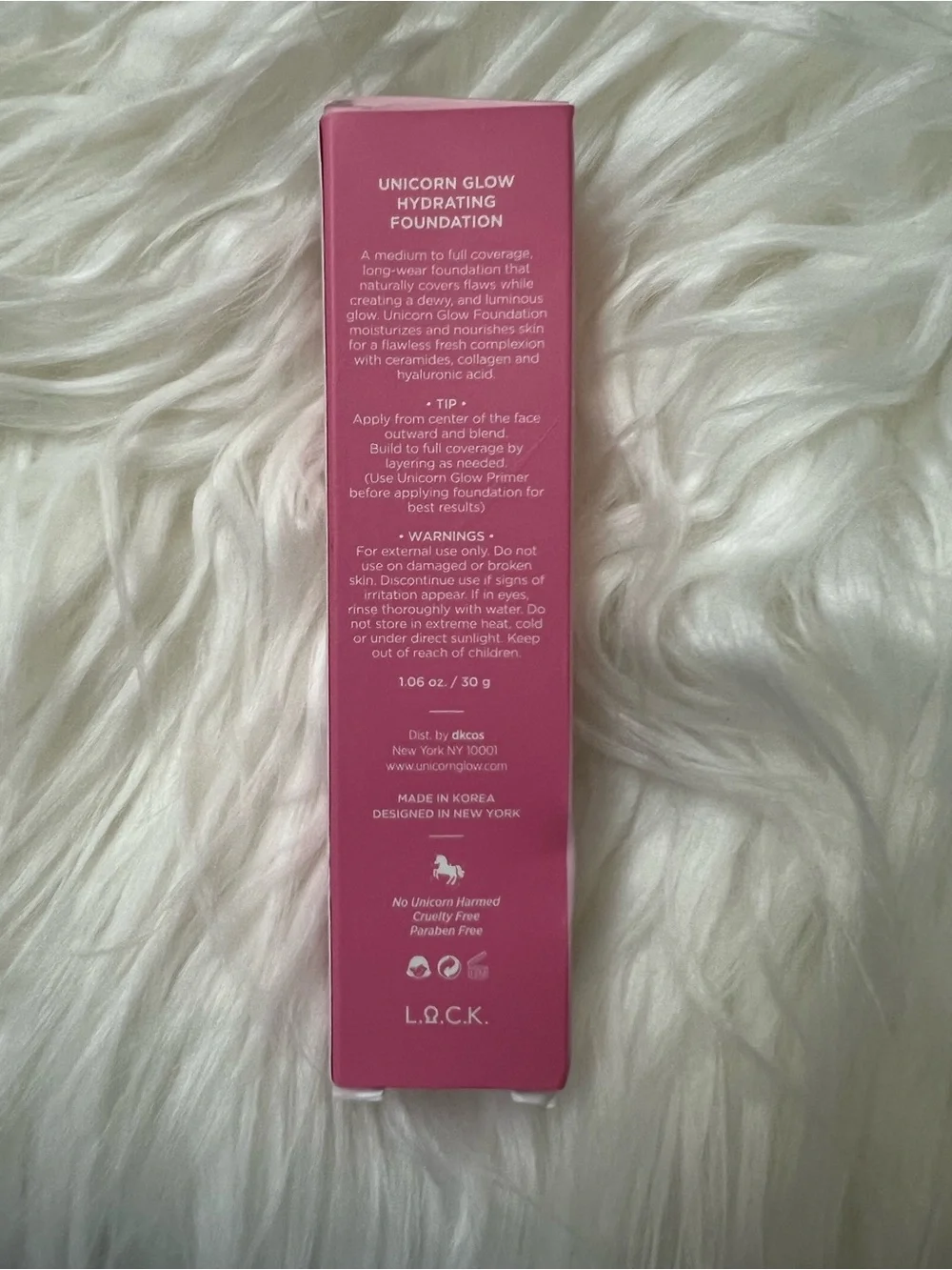 5/$35 NWT unicorn glow liquid hydrating foundation medium dewy 09 toffee 1.06 oz